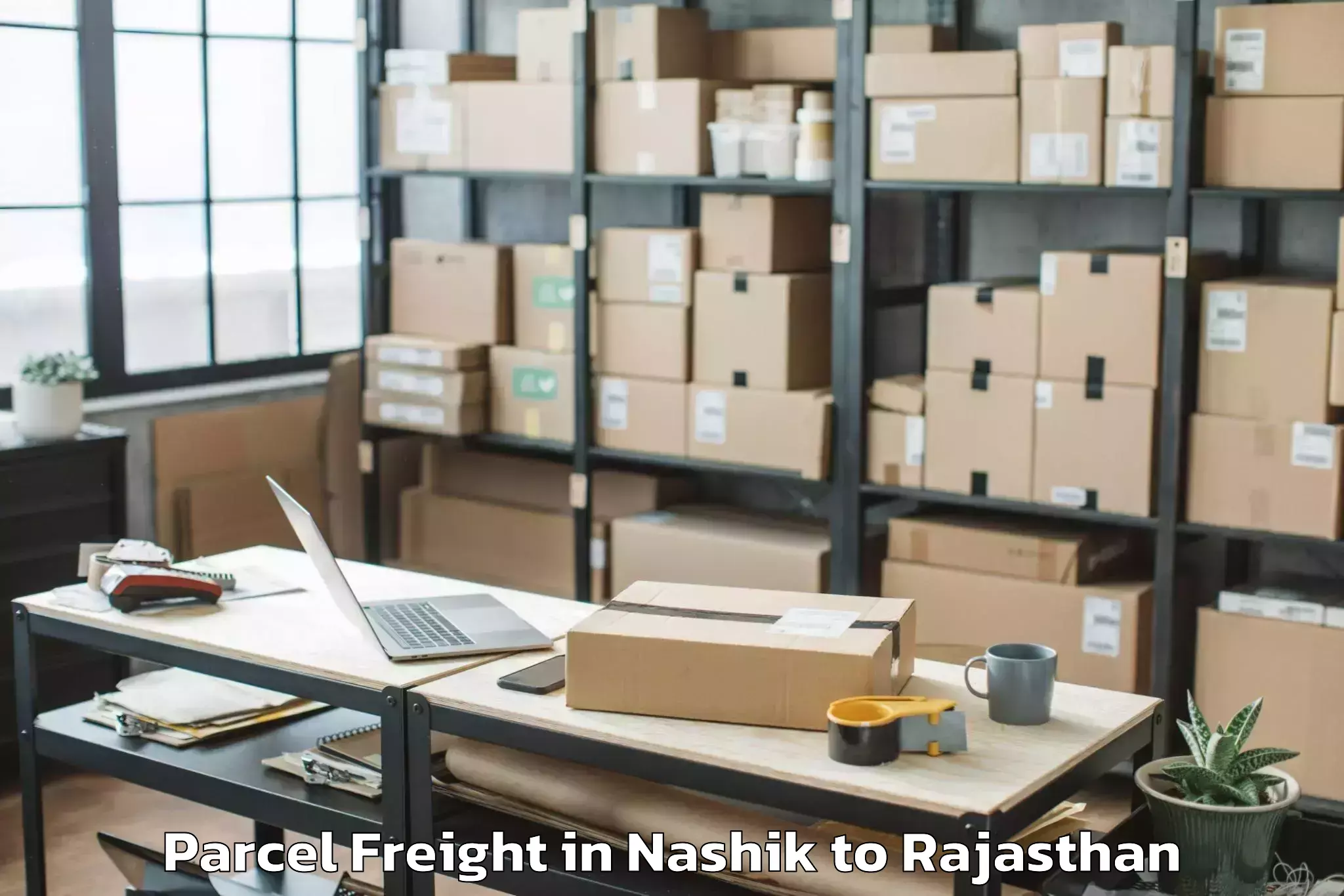 Book Your Nashik to Bhindar Parcel Freight Today